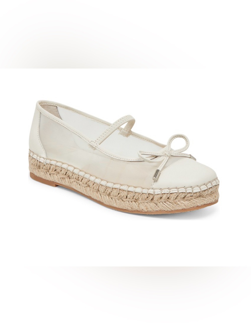 DOLCE VITA Cambre Women's Cream Espadrille Mary Jane Flats. NWOT